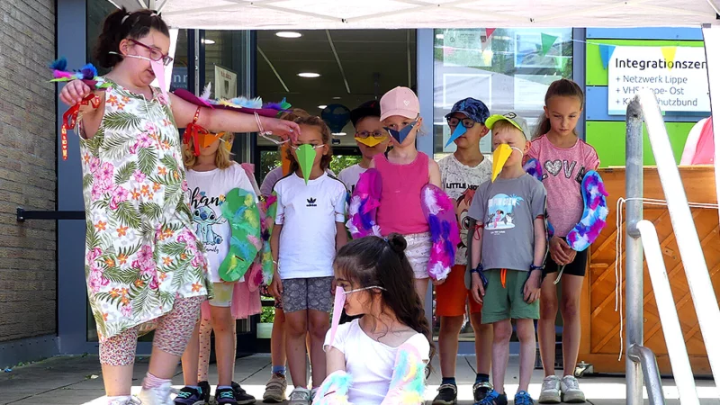 Ein Highlight war der Auftritt der Singm&auml;use mit der Vogelhochzeit. - &copy; Rudi Rudolph
