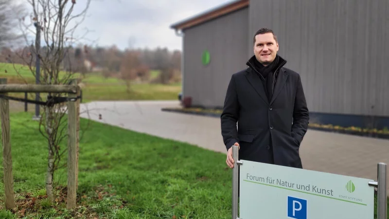 Das Kunstforum an der Waterfohr ist das j&uuml;ngste Projekt der Staff-Stifung, das Gesch&auml;ftsf&uuml;hrer Sebastian Prei&szlig; j&uuml;ngst einweihen durfte. - &copy; Katrin Kantelberg