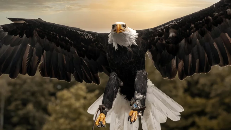 Weißkopfseeadler Donald hat sich einen weiten Ausflug gegönnt. - © Stadt Detmold