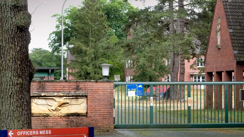 Auf der Liste des Bundes mit potenziellen Liegenschaften steht auch die Britische Mansergh-Kaserne in G&uuml;tersloh. - &copy; Andreas Fr&uuml;cht