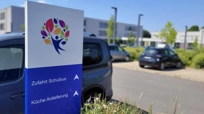 Auf dem Schulgelände der Astrid-Lindgren-Schule soll ein Neubau in Modulbauweise entstehen. - © Katrin Kantelberg