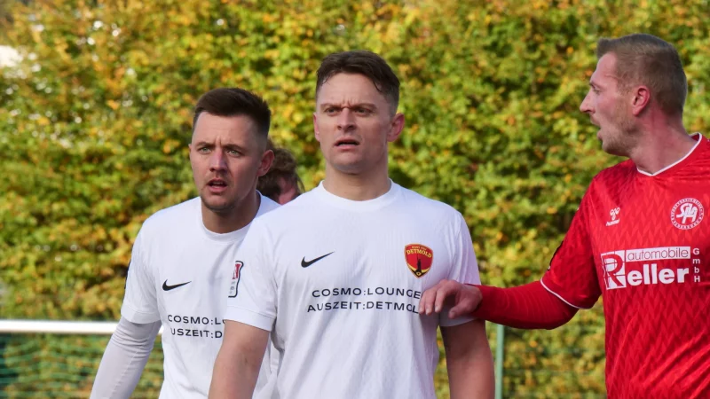 Joel Weber (links) und Marco Mescheder geh&ouml;rten zu den auff&auml;lligsten Spielern beim Post-TSV Detmold. - &copy; J&ouml;rg Hagemann