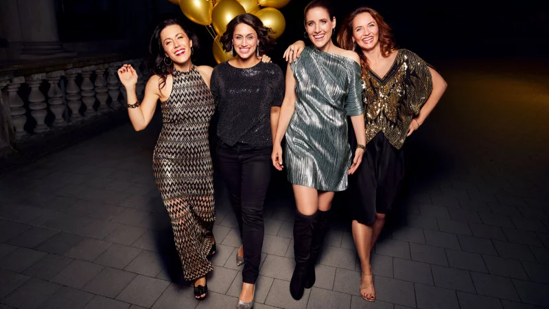 Les Br&uuml;nettes gastieren in der Dorfkirche Heiden. - &copy; Marius Engels