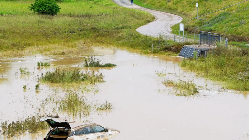 Am vergangenen Wochenende sorgten Starkregenfälle im Kreis Paderborn für Überschwemmungen. - © Ralph Meyer