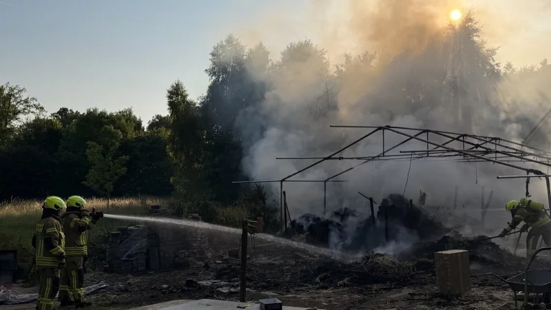 Die Feuerwehr musste lange nachl&ouml;schen. - &copy; Feuerwehr Detmold/Christopher Rieks