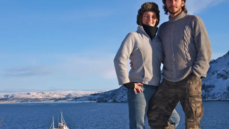 Claudia und Jürgen Kirchberger berichten von ihrer Weltreise. - © Bildrechte: Kirchberger