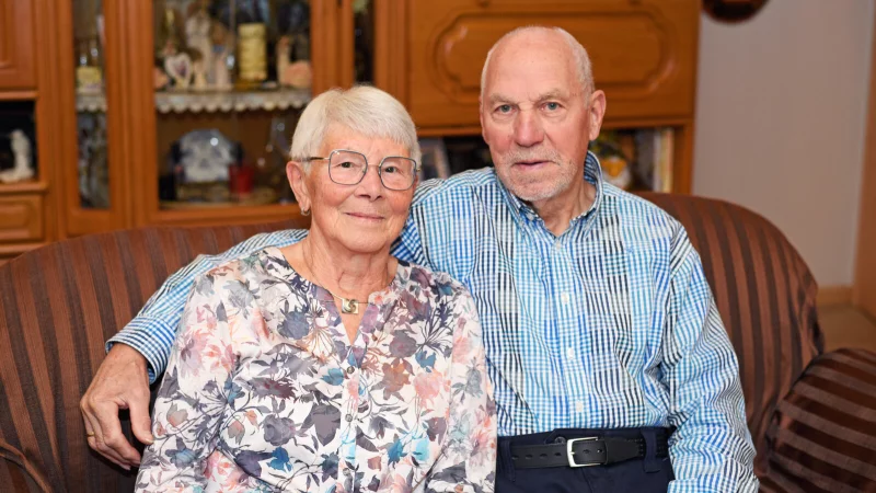 Ingrid und Horst Korf aus Brake blicken auf 65 gemeinsame Jahre zur&uuml;ck - &copy; Nicole Ellerbrake