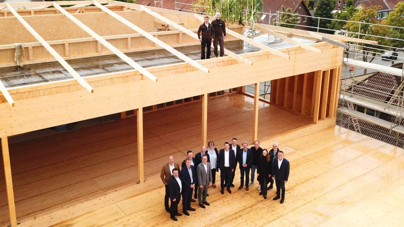 Richtfest am Neubau des AHF-Gymnasiums. - &copy; AHF