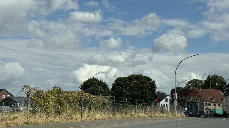 Die Pferdewiese von der Hiddeser Stra&szlig;e aus: Wenn hier gebaut wird, werden unter anderem auch die Fu&szlig;g&auml;ngerwege breiter. - &copy; Sven Koch