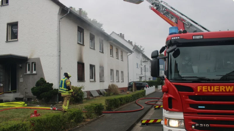 Die Feuerwehr Bad Salzuflen wurde am Samstagabend zu einem Zimmerbrand gerufen. - &copy; Feuerwehr Bad Salzuflen