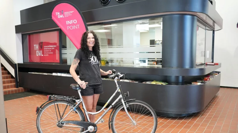 Am Infopoint der TH OWL gibts bald Leihfahrräder. - © Stadt Lemgo