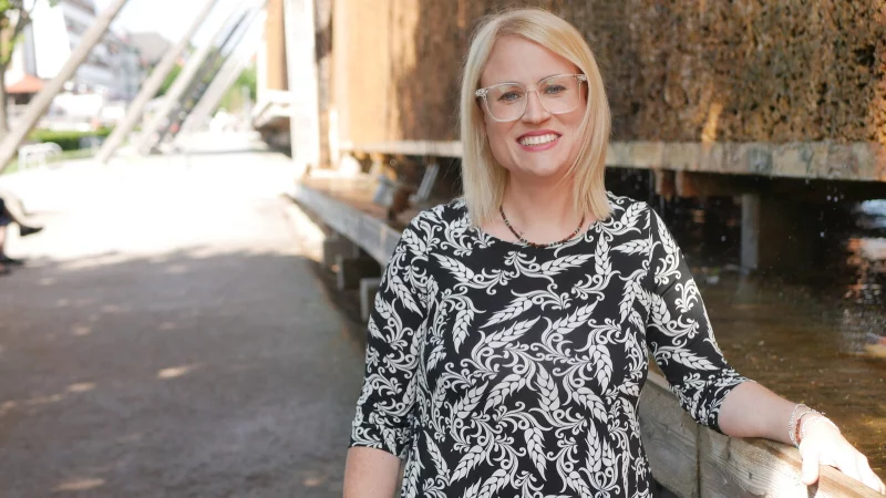 Kim Neef tritt f&uuml;r die Partei Die Linke zur kommenden Kommunalwahl als B&uuml;rgermeisterkandidatin an. - &copy; Felix Neef