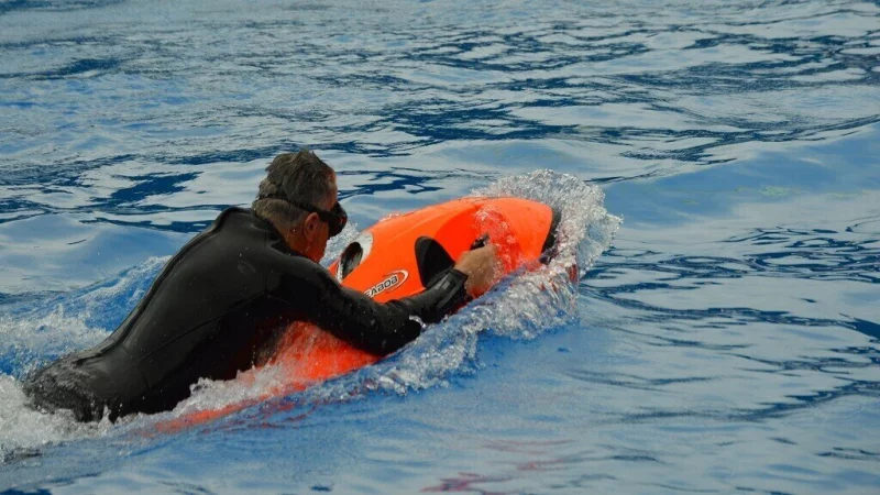 Seabobfahren war der Renner beim 30 jährigen Jubiläum im Waldbad. - © Peter Radszuweit