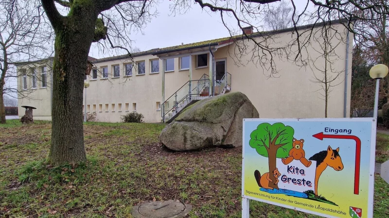 Die Kita Greste weist massive Sch&auml;den auf. - &copy; Gemeinde Leopoldsh&ouml;he