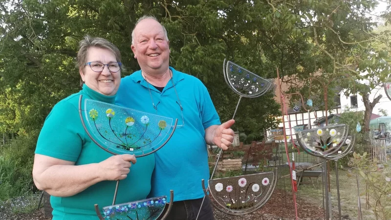 Gastgeberin Ursula Hartmann und Uwe Ovenhausen freue sich auf viele G&auml;ste. - &copy; Sylvia Frevert