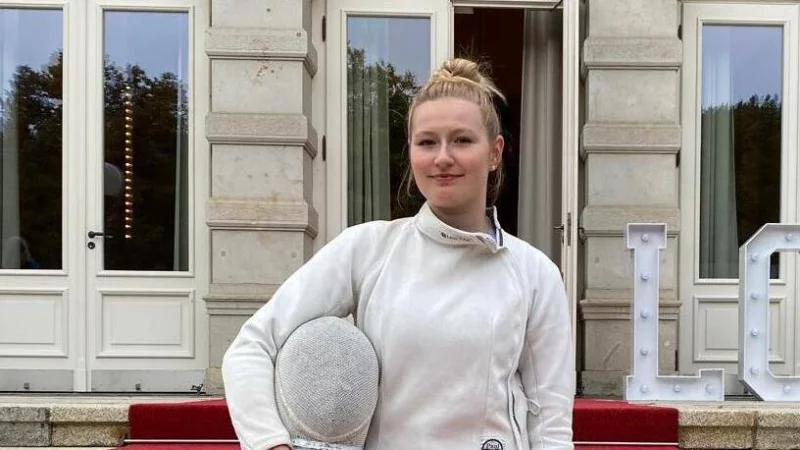 Fechterin Viktoria Ahaus hat sich den Titel bei der EM der Mediziner gesichert. - &copy; Stefan Ahaus