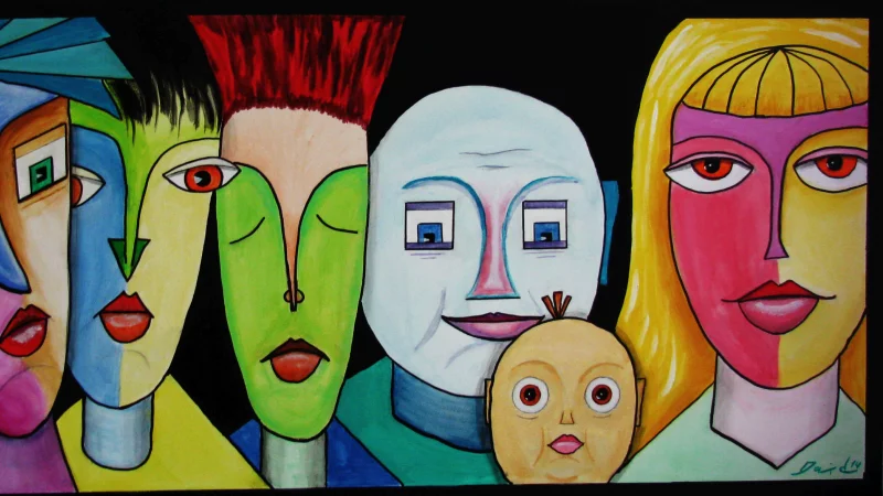 Dies ist eines der Motive, das in der Austellung Liebe contra Angst zu sehen ist. - &copy; K&uuml;nstlergemeinschaft Die Hummel