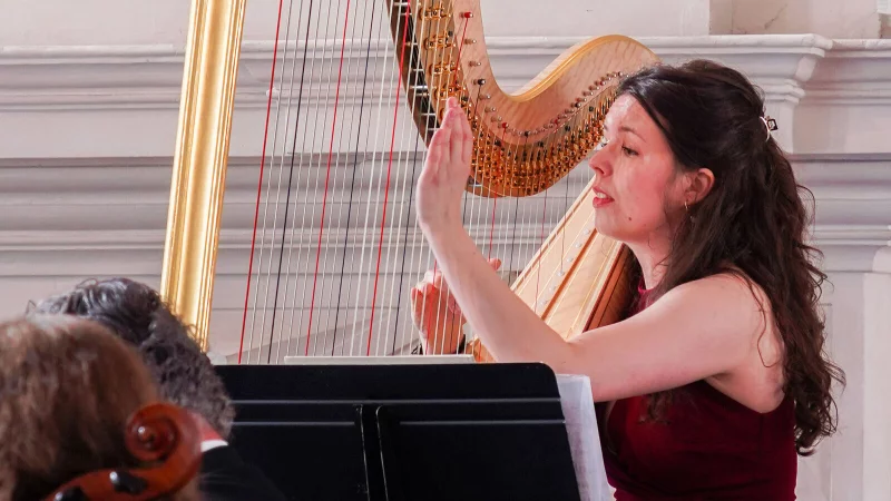 NWD-Harfenistin Catharina Mothes. - © Bildrechte: NWD