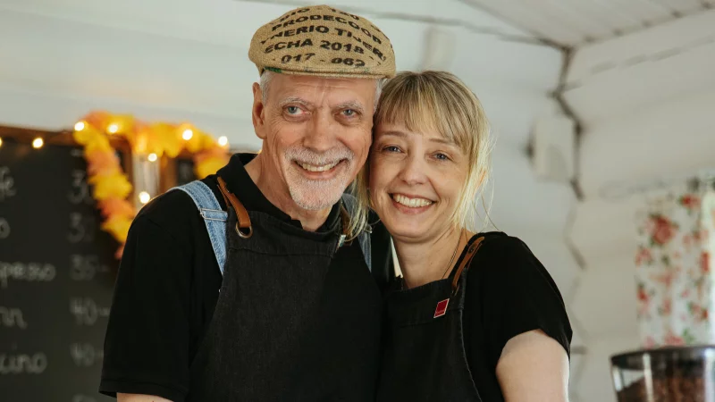 Julia und Michael Skentelbery haben ihren Traum von einer Kaffeer&ouml;sterei in Schweden wahrgemacht. - &copy; Julia Skentelbery