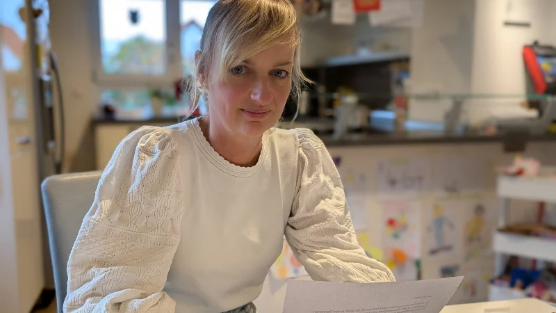 Bettina Frevert aus D&ouml;rentrup geh&ouml;rt zu den betroffenen Eltern in D&ouml;rentrup. Sie habe ihre sieben Jahre alte Tochter "bewusst und informiert" nicht gegen Windpocken impfen lassen. - &copy; Annika Langhagel