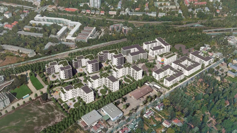 Goldbeck baut als Generalübernehmer im Berliner Stadtteil Tempelhof elf Wohn- und Geschäftsgebäude und ein Quartiersgebäude. - © Goldbeck