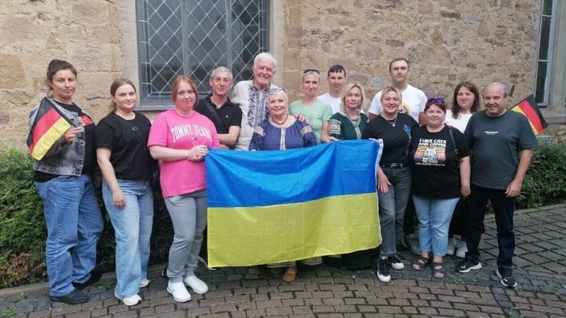 Mitglieder des Verein "Starke Ukraine", der sich in Lemgo gegründet hat. - © Verein Starke Ukraine