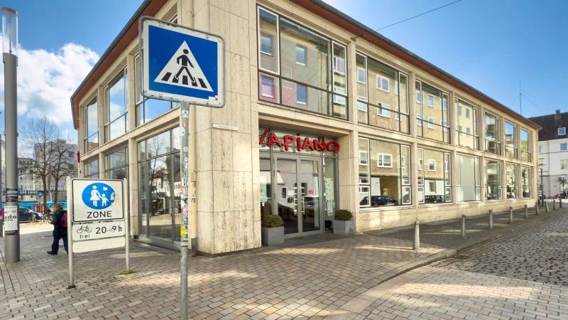 Die Vapiano-Filiale am Niederwall in Bielefeld hat am Dienstag endg&uuml;ltig den Betrieb eingestellt. - &copy; Andreas Zobe