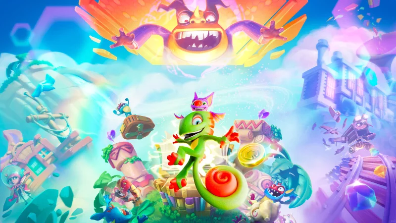Yooka und Laylee st&uuml;rzen sich in ein neues Abenteuer im Remake von "Yooka-Replaylee". - &copy; Playtonic Games