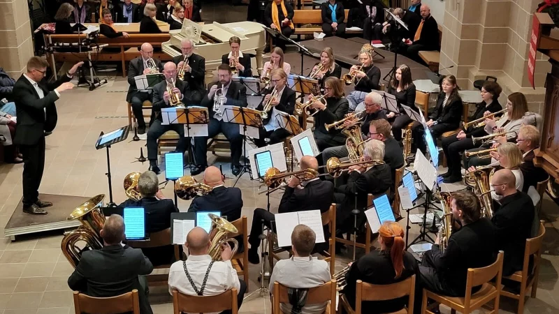 Der Posaunenchor Hohenhausen beim Adventskonzert in der Pauluskirche in Hohenhausen. - &copy; Posaunenchor Hohenhausen