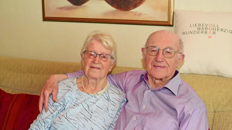 Ursula und Heinz Unverzagt feiern Eiserne Hochzeit. - &copy; Nicole Ellerbrake