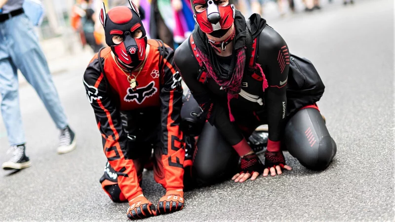 Puppys f&uuml;hlen sich mit ihrer Identit&auml;t oft hinter der Maske besser aufgehoben - es geht vielen Puppys um weit mehr als nur um sexuelle Ebenen. - &copy; dpa