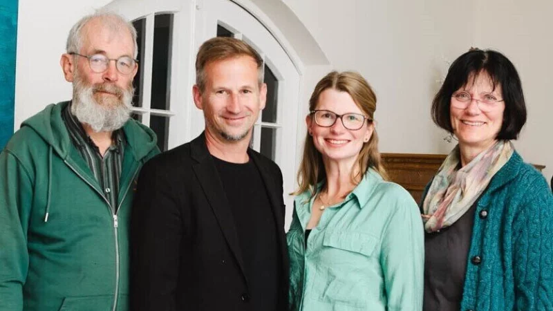 Grüne stellen sich neu auf: (von links) Norbert Petau, Timo Broeker, Kathrin Zimmer, Heike Niedermeier. - © Lena Gerke