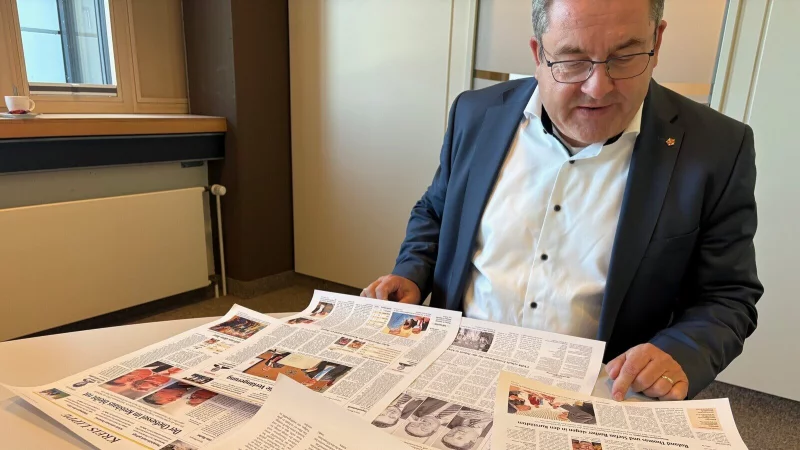 Er blickt zurück auf zehn Jahre Landrat: Dr. Axel Lehmann. - © Martin Hostert