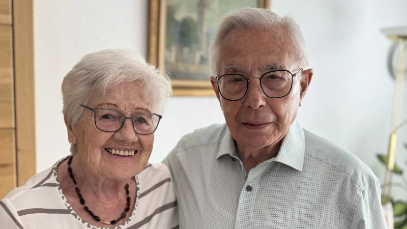 Inge und Erwin Hei&szlig;enberg feiern Eiserne Hochzeit. - &copy; Sandra Castrup