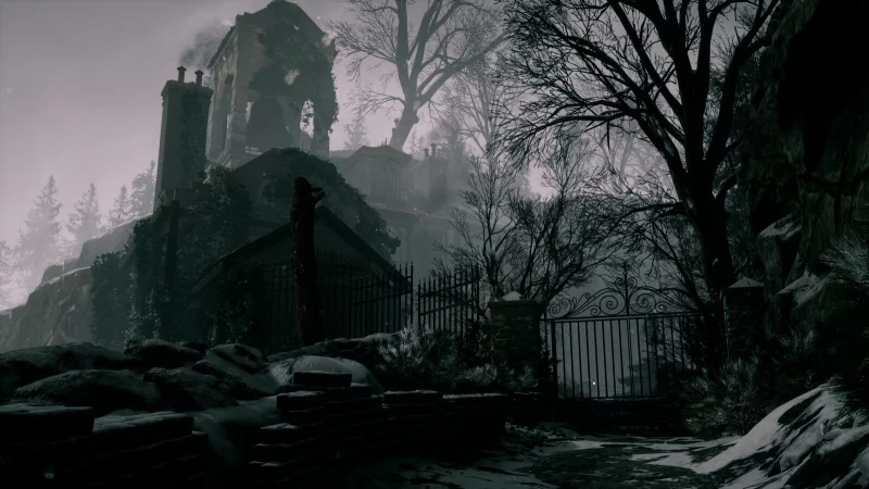 Das Haywood-Anwesen in „She’s Leaving“: Ein Ort voller düsterer Geheimnisse und subtiler Bedrohung. - © Blue Hat Studio