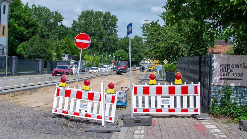 Die Lemgoer Straße in Detmold ist zwischen dem Nordring und der Kreuzung Georgstraße/Sylbeckestraße nur noch stadteinwärts befahrbar. - © Raphael Bartling