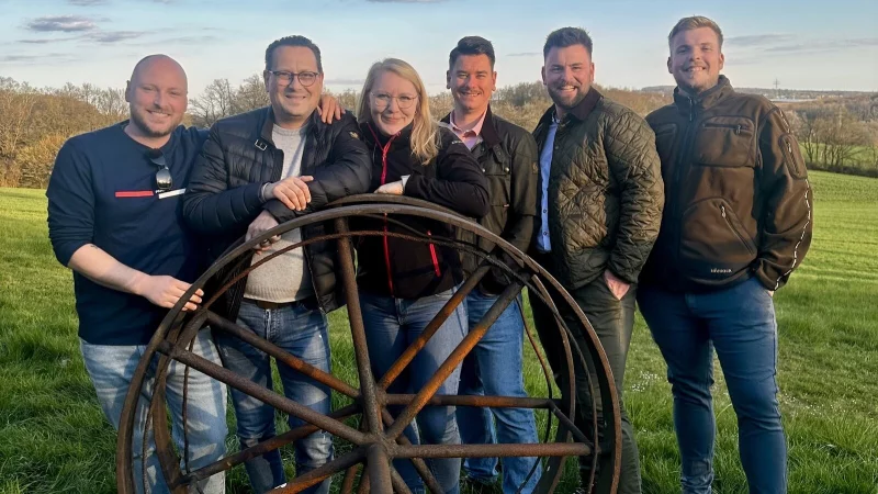 Die neue Truppe mit (von links) David Kluger, Stefan Arlt, Christine Sanders, Julius Krome, Cord-Henrik Starke und Paul Maa&szlig;. - &copy; KKLGV Brokhausen