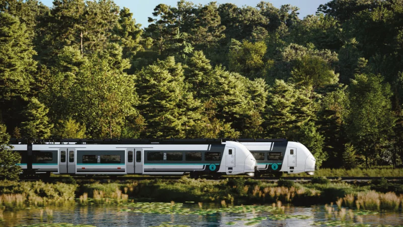 Diese Akku-Triebwagen von Siemens, Typ Siemens Mireo, sollen im Dezember 2029 die jetzigen Dieselz&uuml;ge in Lippe und dar&uuml;ber hinaus ersetzen. - &copy; Marcus Badow