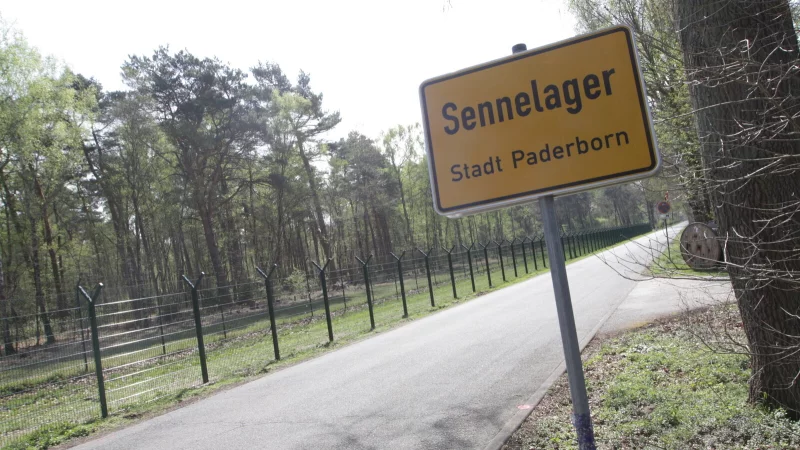 Die britische Armee in Paderborn will das von ihr genutzte Gel&auml;nde mit einem Zaun absichern. - &copy; Uwe M&uuml;ller