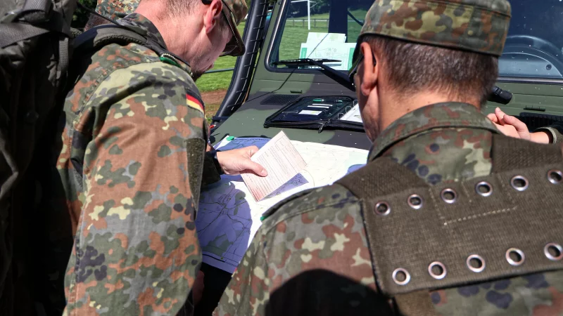 Rund 100 Soldaten nehmen an der zivil-militärischen Ausbildung in Großenmarpe teil. - © Bundeswehr/Luca Vahlsing