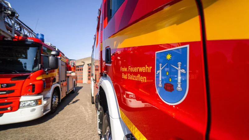 Die Freiwillige Feuerwehr Bad Salzuflen übt im "Bega Bad". - © Leon Stock