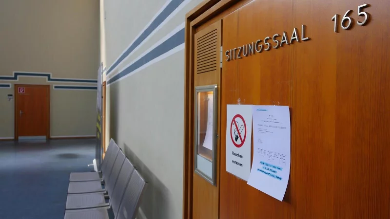 Eine Vergewaltigung ist - teilweise unter Ausschluss der &Ouml;ffentlichkeit - in Saal 165 des Detmolder Landgerichts verhandelt worden. - &copy; Jost Wolf