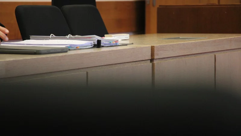 Verteidiger Jann Henrik Popkes hat seiner Mandantin Taschent&uuml;cher bereitgelegt. - &copy; Janet K&ouml;nig