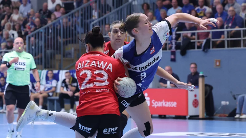 Immer wieder Nieke K&uuml;hne. Die HSG-Nationalspielerin machte ein richtig starkes Spiel. - &copy; Paul Cohen