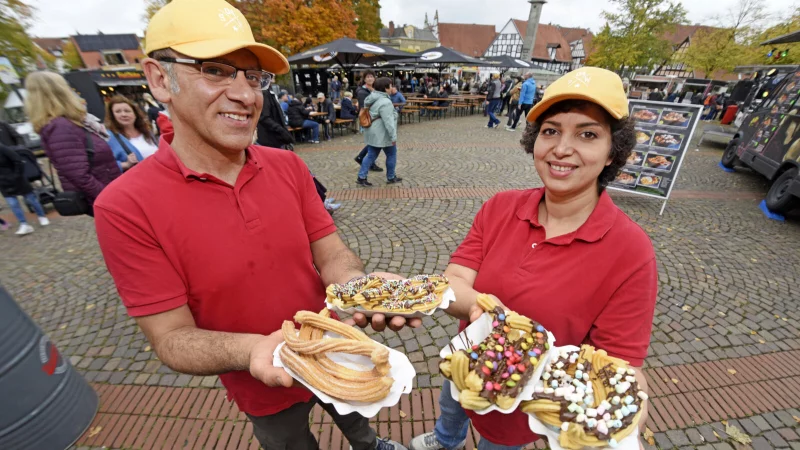 Hadi und Leila Soltani vom Foodtruck "Churro Loco". - © Nicole Ellerbrake
