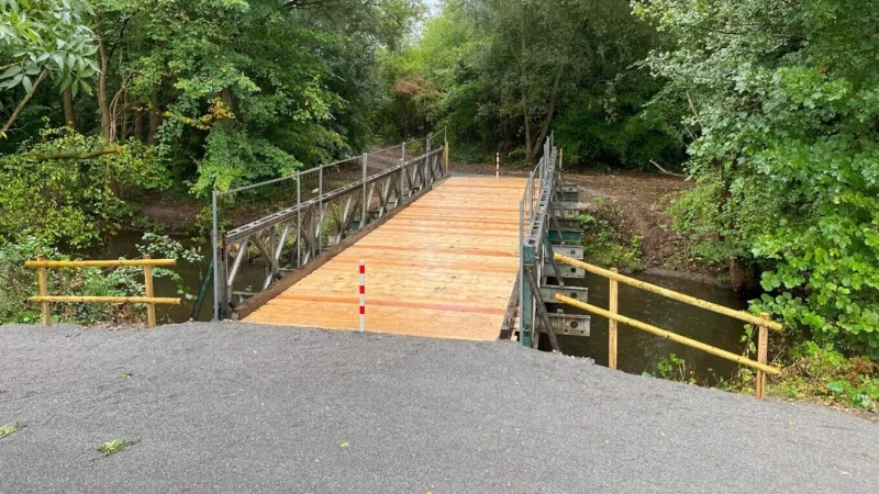 Fu&szlig;g&auml;nger und Fahrradfahrer k&ouml;nnen die Werre wieder &uuml;berqueren. - &copy; Stadt Lage