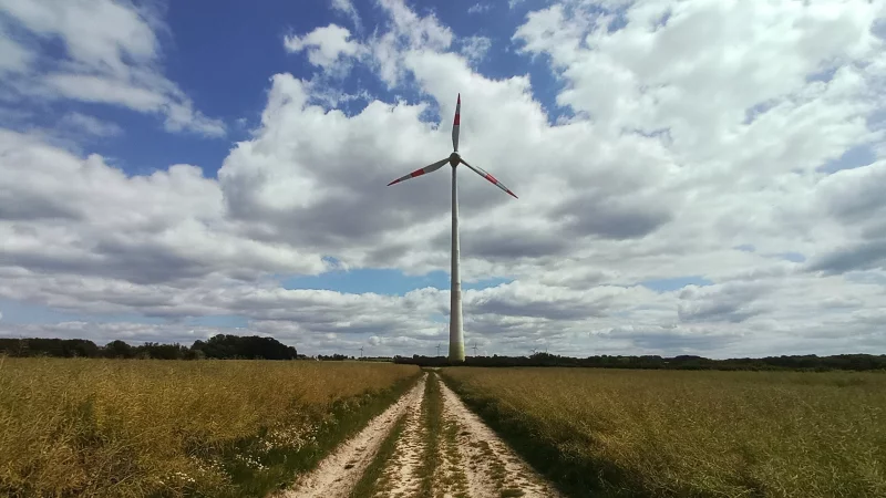 Der Landesverband Lippe m&ouml;chte auf seinen Fl&auml;chen im Bent in Extertal drei neue Windr&auml;der bauen. Beteiligt sind die Stadtwerke Lemgo. Das Foto zeigt eine Windenergieanlage am Patensteig. - &copy; Jens Rademacher