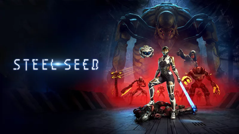 „Steel Seed“: Zoe und die KI-Drohne Koby kämpfen in einer postapokalyptischen Welt gegen übermächtige Maschinen. - © ESDigital Games