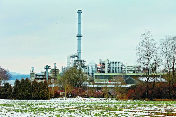 Markante Fabrik: Die Hornitex-Werke galten am Stammsitz Horn-Bad Meinberg als der größte Arbeitgeber. - © LZ