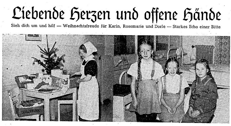 Ein kleines Weihnachtswunder gab es 1952 in Lemgo. - © Archivbild: LZ